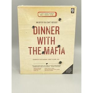 Dinner with the Mafia Mob Themed Dinner Party Kit & Trivia Dining Game & CD NEW